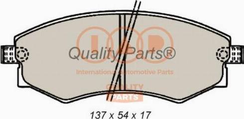 IAP QUALITY PARTS 704-07065X - Kit de plaquettes de frein, frein à disque cwaw.fr