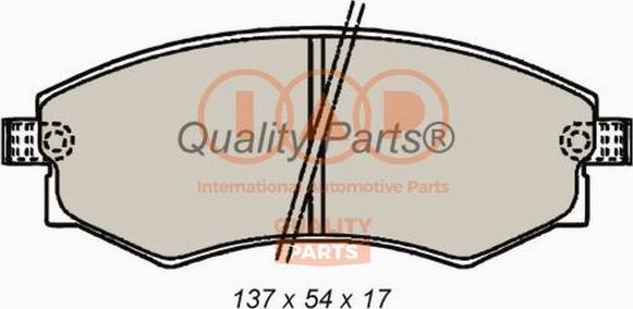 IAP QUALITY PARTS 704-07065 - Kit de plaquettes de frein, frein à disque cwaw.fr