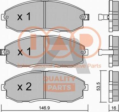 IAP QUALITY PARTS 704-07061P - Kit de plaquettes de frein, frein à disque cwaw.fr