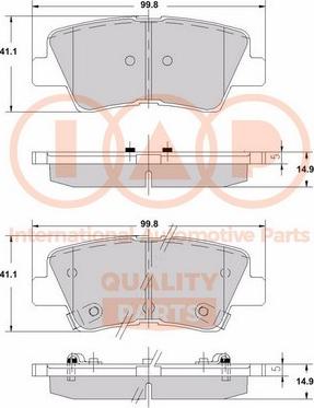 IAP QUALITY PARTS 704-07005X - Kit de plaquettes de frein, frein à disque cwaw.fr