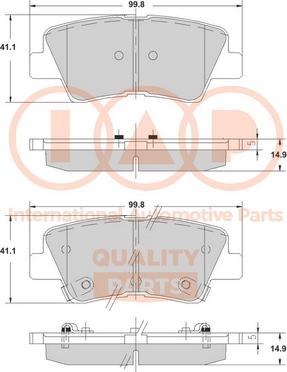 IAP QUALITY PARTS 704-07005 - Kit de plaquettes de frein, frein à disque cwaw.fr