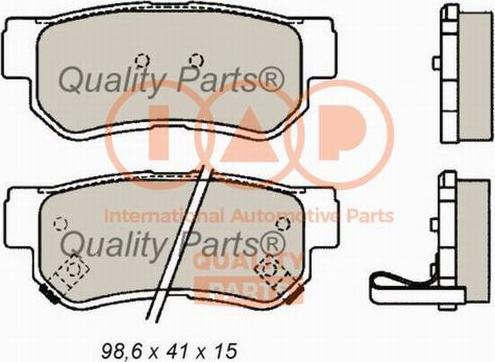 IAP QUALITY PARTS 704-07001G - Kit de plaquettes de frein, frein à disque cwaw.fr