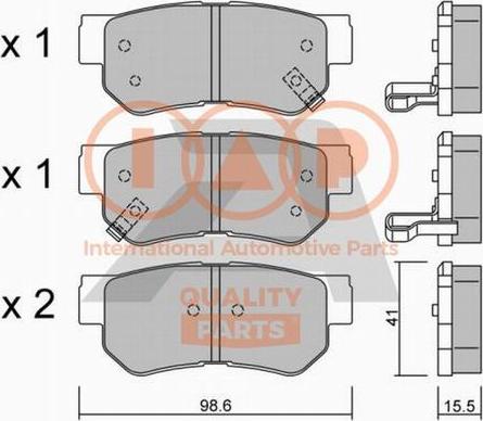 IAP QUALITY PARTS 704-07001P - Kit de plaquettes de frein, frein à disque cwaw.fr