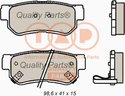 IAP QUALITY PARTS 704-07001 - Kit de plaquettes de frein, frein à disque cwaw.fr