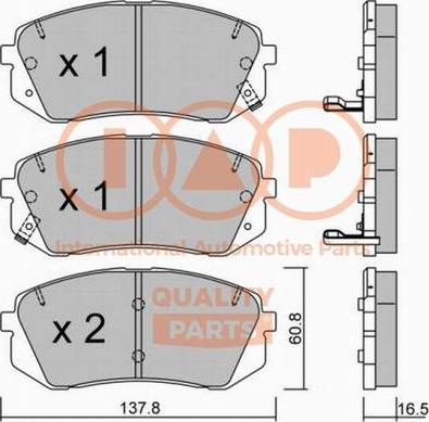 IAP QUALITY PARTS 704-07002P - Kit de plaquettes de frein, frein à disque cwaw.fr