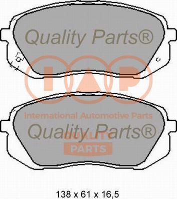 IAP QUALITY PARTS 704-07002X - Kit de plaquettes de frein, frein à disque cwaw.fr