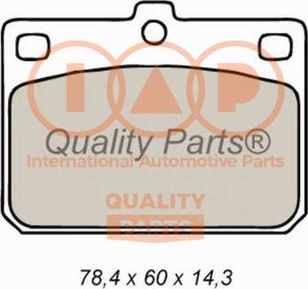 IAP QUALITY PARTS 704-07010 - Kit de plaquettes de frein, frein à disque cwaw.fr