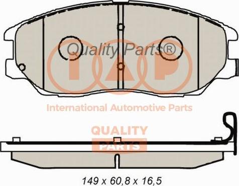 IAP QUALITY PARTS 704-21088 - Kit de plaquettes de frein, frein à disque cwaw.fr