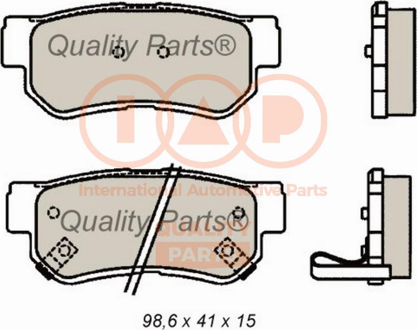 IAP QUALITY PARTS 704-07086G - Kit de plaquettes de frein, frein à disque cwaw.fr