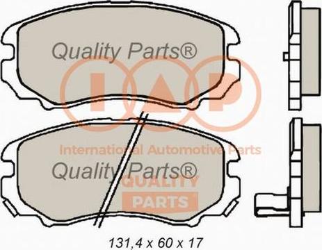 IAP QUALITY PARTS 704-07034X - Kit de plaquettes de frein, frein à disque cwaw.fr