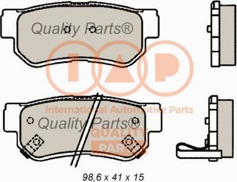 IAP QUALITY PARTS 704-07035 - Kit de plaquettes de frein, frein à disque cwaw.fr