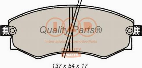 IAP QUALITY PARTS 704-07030X - Kit de plaquettes de frein, frein à disque cwaw.fr