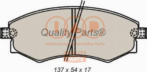 IAP QUALITY PARTS 704-07033X - Kit de plaquettes de frein, frein à disque cwaw.fr