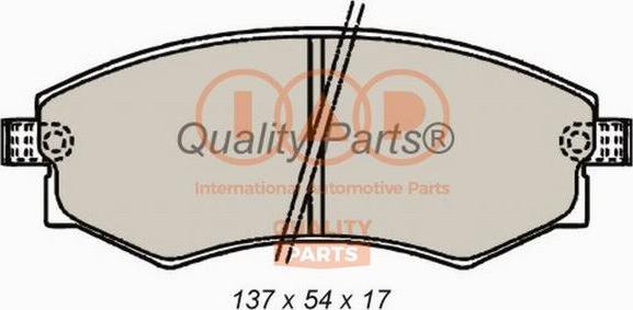 IAP QUALITY PARTS 704-07033 - Kit de plaquettes de frein, frein à disque cwaw.fr