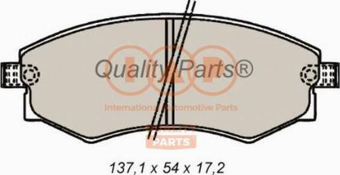 IAP QUALITY PARTS 704-07032X - Kit de plaquettes de frein, frein à disque cwaw.fr