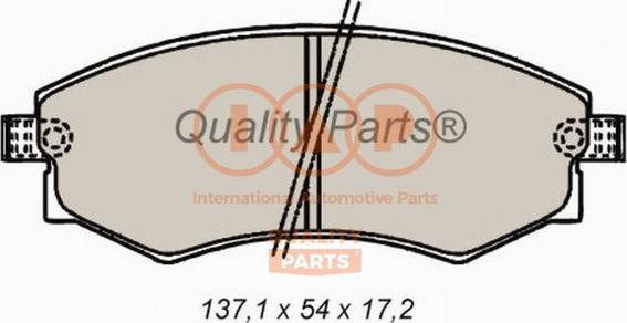 IAP QUALITY PARTS 704-07032 - Kit de plaquettes de frein, frein à disque cwaw.fr