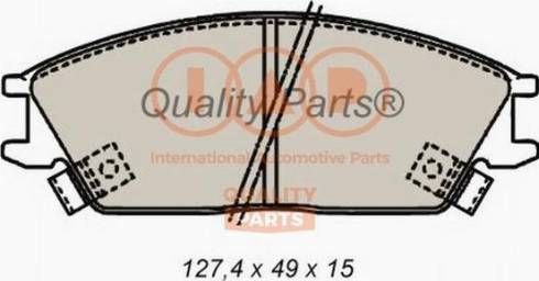 IAP QUALITY PARTS 704-07020X - Kit de plaquettes de frein, frein à disque cwaw.fr