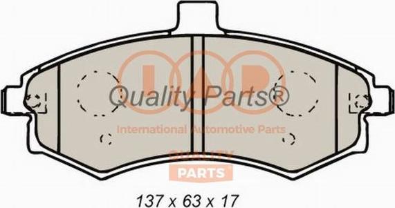 IAP QUALITY PARTS 704-07022 - Kit de plaquettes de frein, frein à disque cwaw.fr