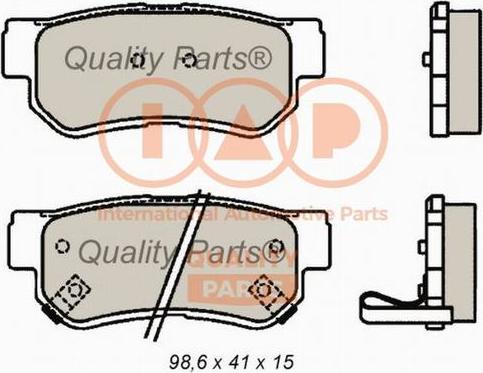 IAP QUALITY PARTS 704-07076 - Kit de plaquettes de frein, frein à disque cwaw.fr