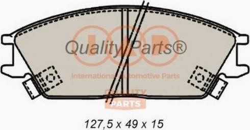 IAP QUALITY PARTS 704-07070X - Kit de plaquettes de frein, frein à disque cwaw.fr