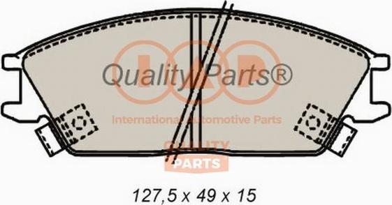 IAP QUALITY PARTS 704-07070 - Kit de plaquettes de frein, frein à disque cwaw.fr