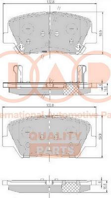 IAP QUALITY PARTS 704-07100 - Kit de plaquettes de frein, frein à disque cwaw.fr