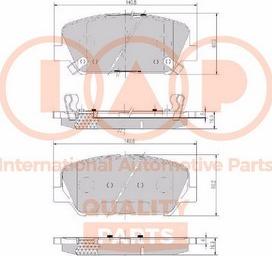 IAP QUALITY PARTS 704-07101X - Kit de plaquettes de frein, frein à disque cwaw.fr