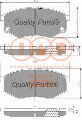 IAP QUALITY PARTS 704-07110 - Kit de plaquettes de frein, frein à disque cwaw.fr