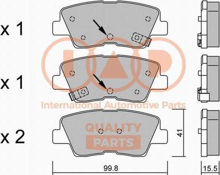 IAP QUALITY PARTS 704-07120P - Kit de plaquettes de frein, frein à disque cwaw.fr