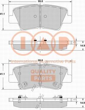 IAP QUALITY PARTS 704-07120X - Kit de plaquettes de frein, frein à disque cwaw.fr