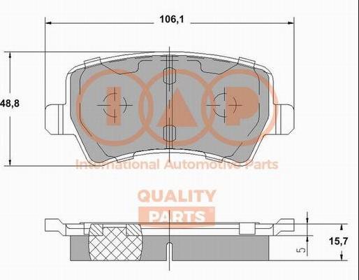 IAP QUALITY PARTS 704-14090X - Kit de plaquettes de frein, frein à disque cwaw.fr