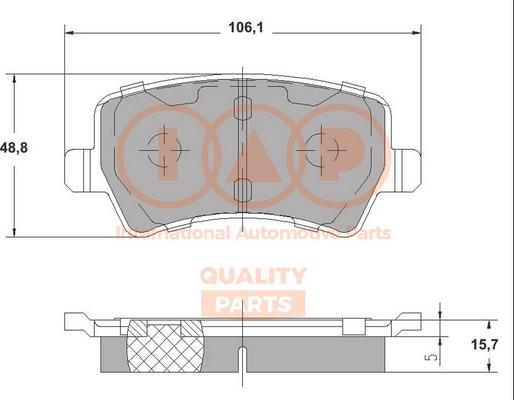 IAP QUALITY PARTS 704-14090 - Kit de plaquettes de frein, frein à disque cwaw.fr