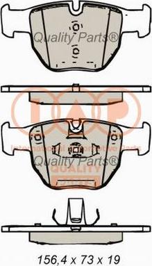 IAP QUALITY PARTS 704-14054X - Kit de plaquettes de frein, frein à disque cwaw.fr