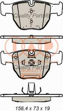 IAP QUALITY PARTS 704-14054 - Kit de plaquettes de frein, frein à disque cwaw.fr