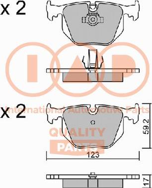 IAP QUALITY PARTS 704-14055P - Kit de plaquettes de frein, frein à disque cwaw.fr