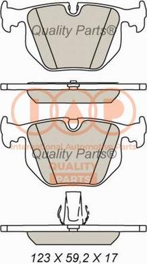 IAP QUALITY PARTS 704-14055X - Kit de plaquettes de frein, frein à disque cwaw.fr