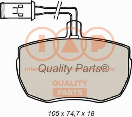 IAP QUALITY PARTS 704-14050X - Kit de plaquettes de frein, frein à disque cwaw.fr