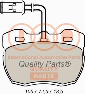 IAP QUALITY PARTS 704-14051X - Kit de plaquettes de frein, frein à disque cwaw.fr