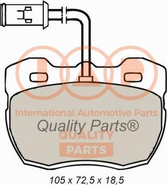 IAP QUALITY PARTS 704-14051 - Kit de plaquettes de frein, frein à disque cwaw.fr