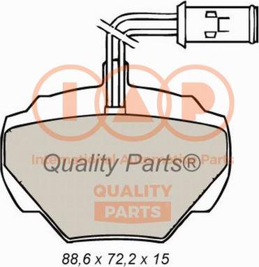 IAP QUALITY PARTS 704-14052X - Kit de plaquettes de frein, frein à disque cwaw.fr