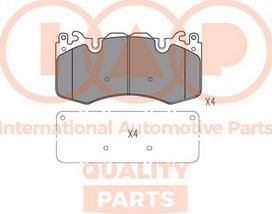 IAP QUALITY PARTS 704-14062X - Kit de plaquettes de frein, frein à disque cwaw.fr