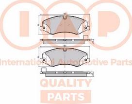 IAP QUALITY PARTS 704-14080X - Kit de plaquettes de frein, frein à disque cwaw.fr