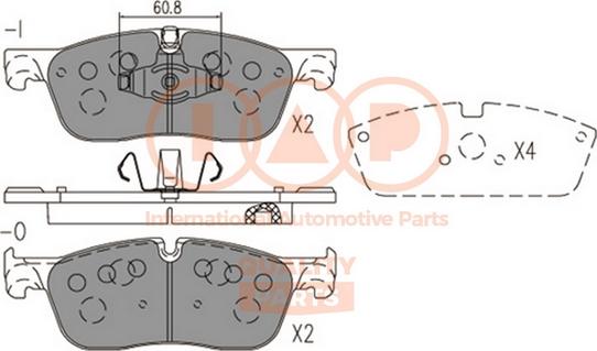 IAP QUALITY PARTS 704-14081 - Kit de plaquettes de frein, frein à disque cwaw.fr