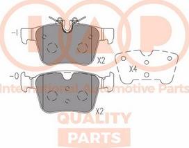 IAP QUALITY PARTS 704-14082X - Kit de plaquettes de frein, frein à disque cwaw.fr