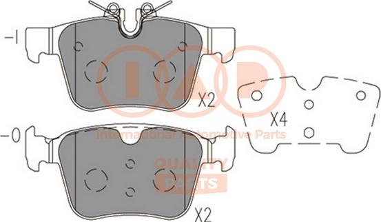 IAP QUALITY PARTS 704-14082 - Kit de plaquettes de frein, frein à disque cwaw.fr