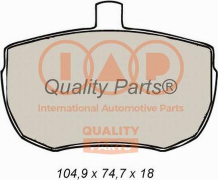 IAP QUALITY PARTS 704-14030X - Kit de plaquettes de frein, frein à disque cwaw.fr