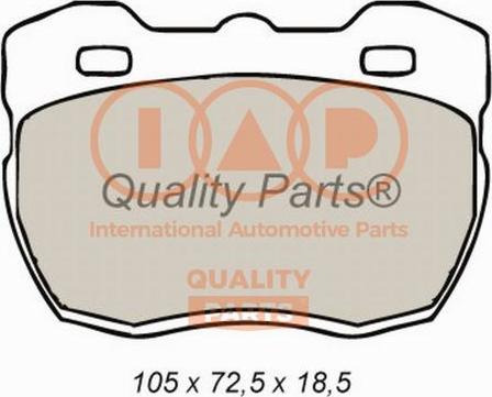 IAP QUALITY PARTS 704-14031 - Kit de plaquettes de frein, frein à disque cwaw.fr