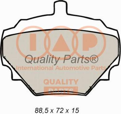 IAP QUALITY PARTS 704-14033X - Kit de plaquettes de frein, frein à disque cwaw.fr