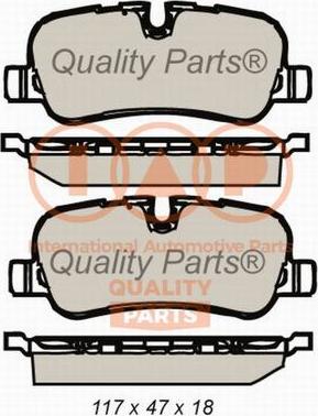 IAP QUALITY PARTS 704-14079P - Kit de plaquettes de frein, frein à disque cwaw.fr