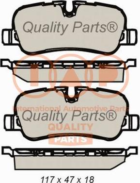 IAP QUALITY PARTS 704-14079 - Kit de plaquettes de frein, frein à disque cwaw.fr